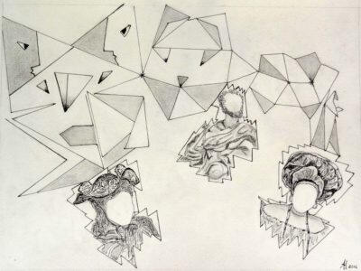 anne-marie Spinner dessin art artiste encre plume